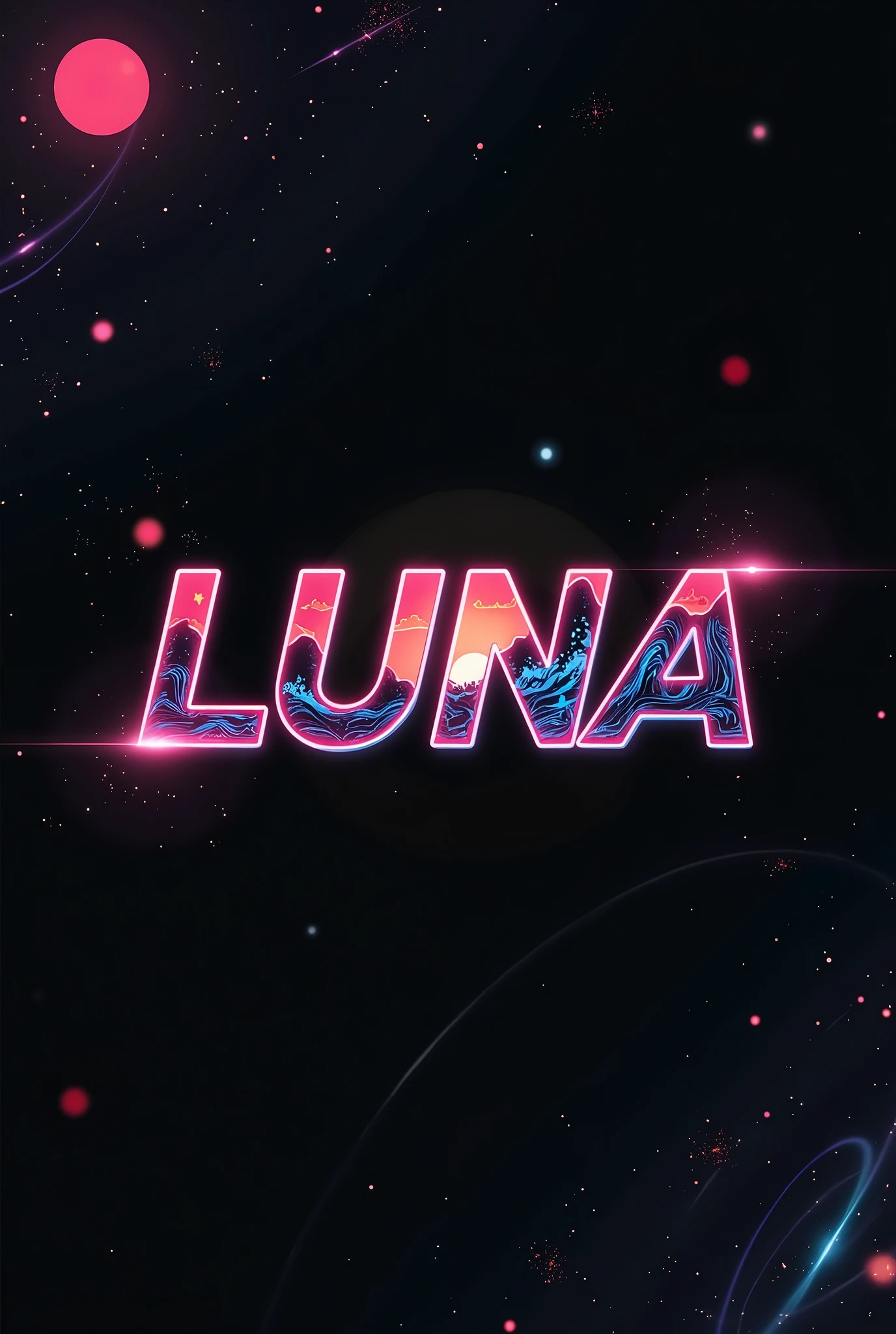 High resolution, Logo for Jdm cars, logo spelling swiftly “Luna” cool, Jdm theme, anime theme, Cyberpunk vibe name spelling, brand logo, logo for tshirt, brand logo “LUNA”, neon vibes, acid trip vibes, acid trip, shooting stars, acid trip inside “LUNA”, acid trip, hallucinations inside “LUNA”, Waves of hallucinations, splash, stars,