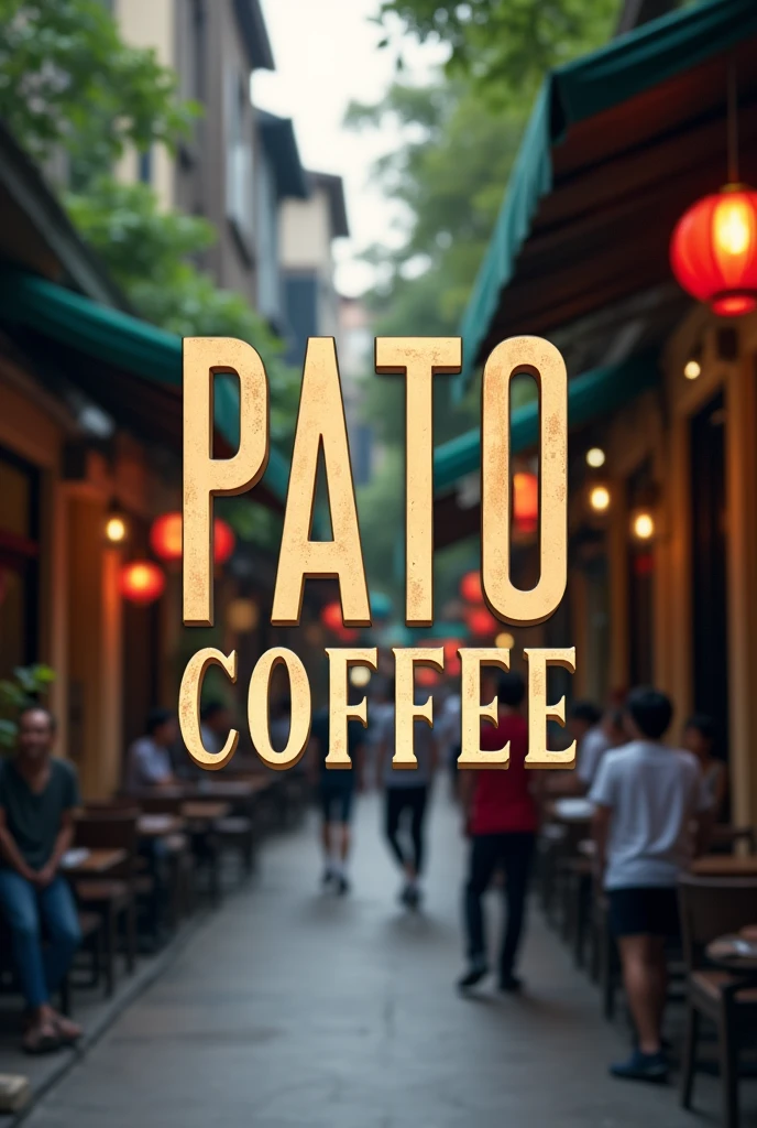 Design Logo in capital letters " PATO COFFEE " in Hanoi