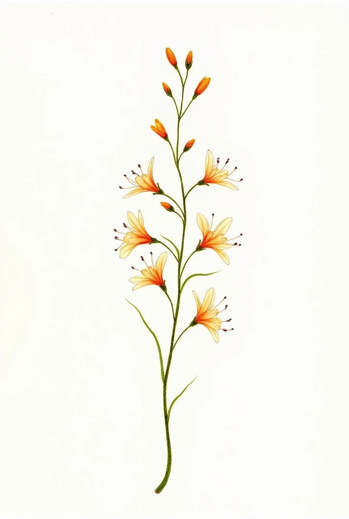 Quer uma flor Madressilva (Honeysuckle) desenho