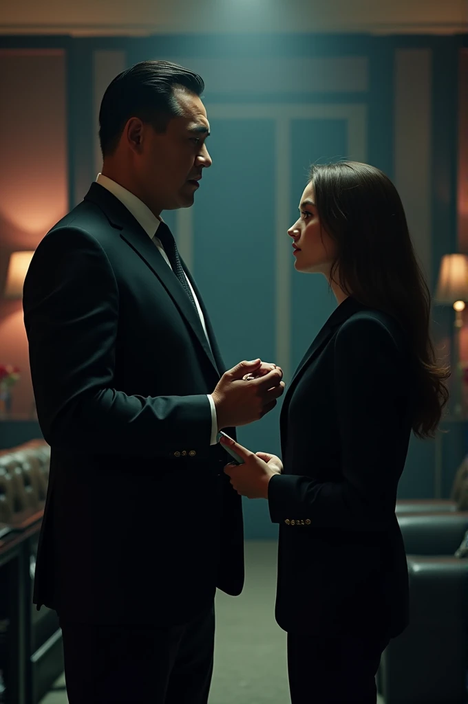 A thumbnail of mafia king and a news reporter girl