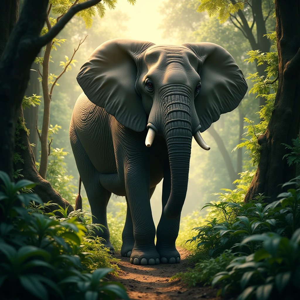 Elephant in a forest