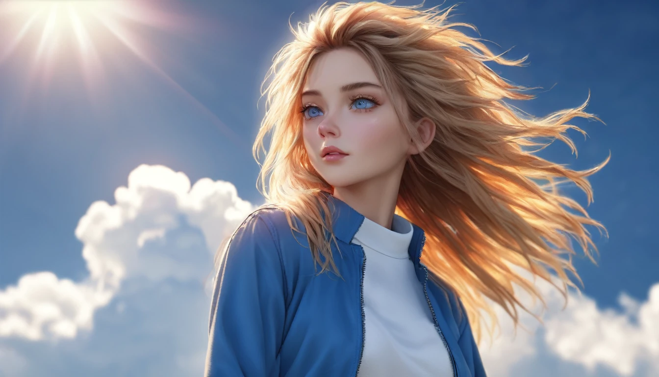 Summer sky,sunny,Daytime, (Highest quality,4K,8k,High resolution,masterpiece:1.2),Very detailed,(Realistic,photoRealistic,photo-Realistic:1.37),High resolution,超High resolution,Studio Lighting,Vibrant colors,Professional