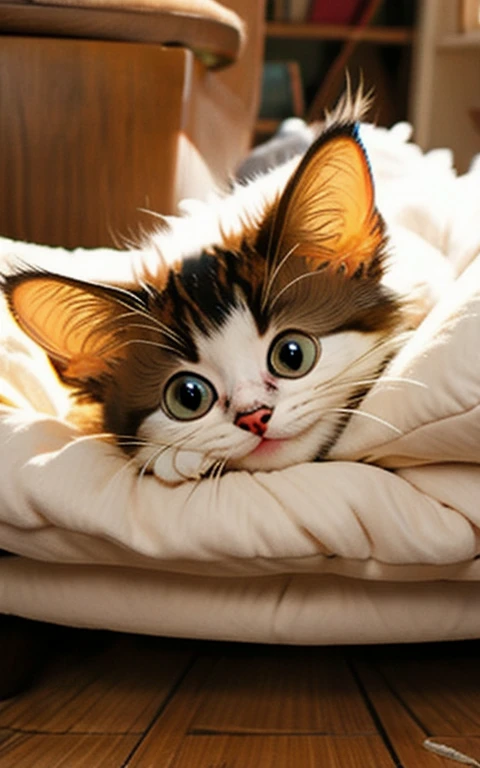 Kitten playing innocently、Too cute、Cute eyes