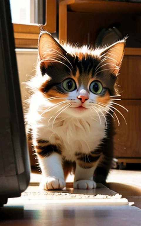 Kitten playing innocently、Too cute、Cute eyes