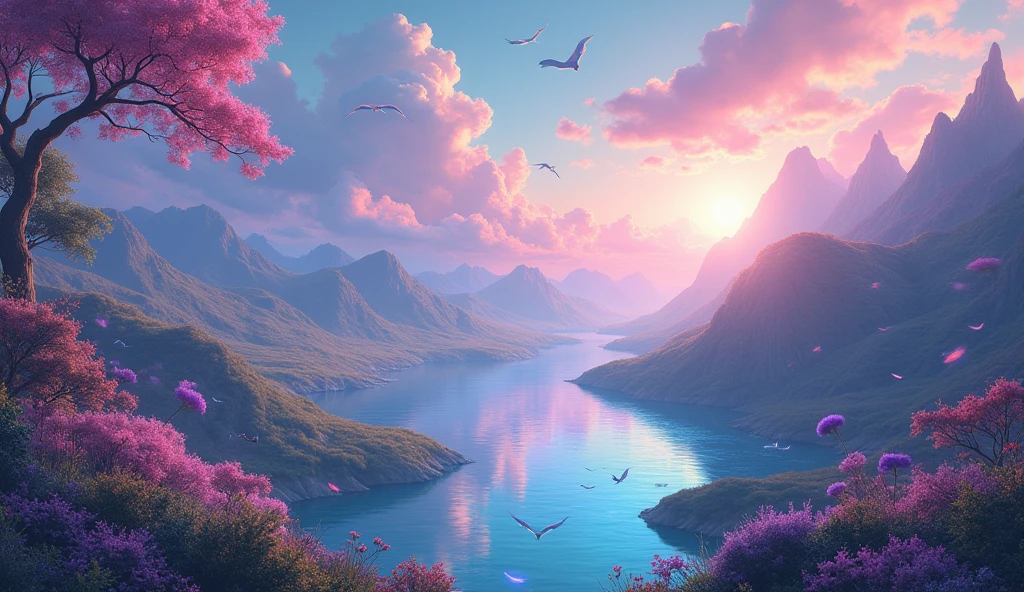 Pink, Purple and Blue paradise