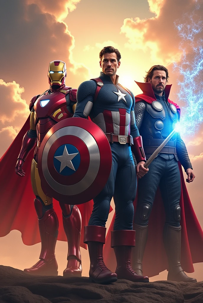 Iron man all captain America Thor and doctor strange mix