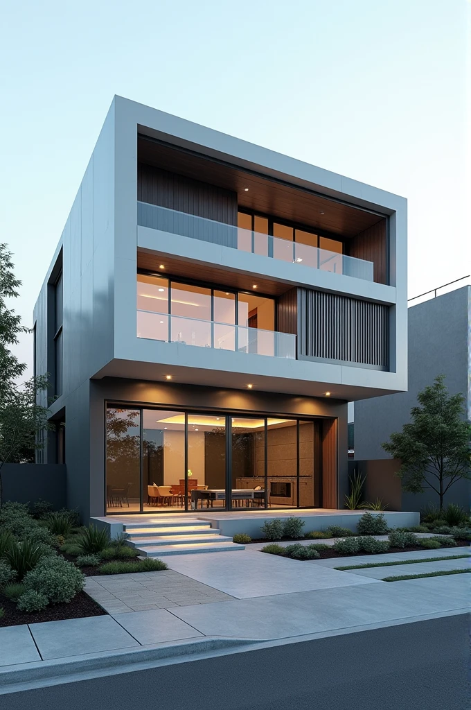 make me a modern two story house inspired by USB