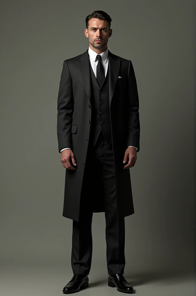 Man in black suit