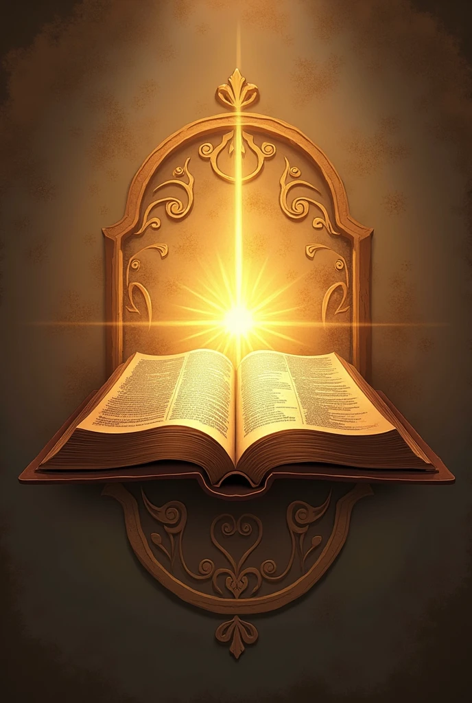 Logo with a bible named biblical factor