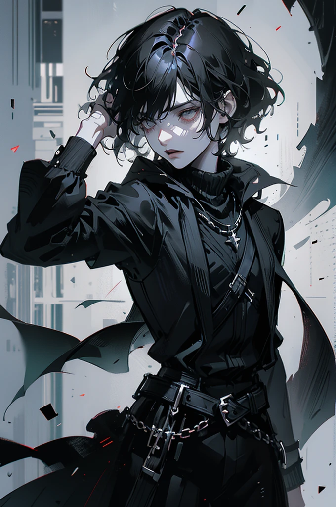 Lord of Chaos Black Hair Very Short Hair Character Sheet Character Models Design Sheet