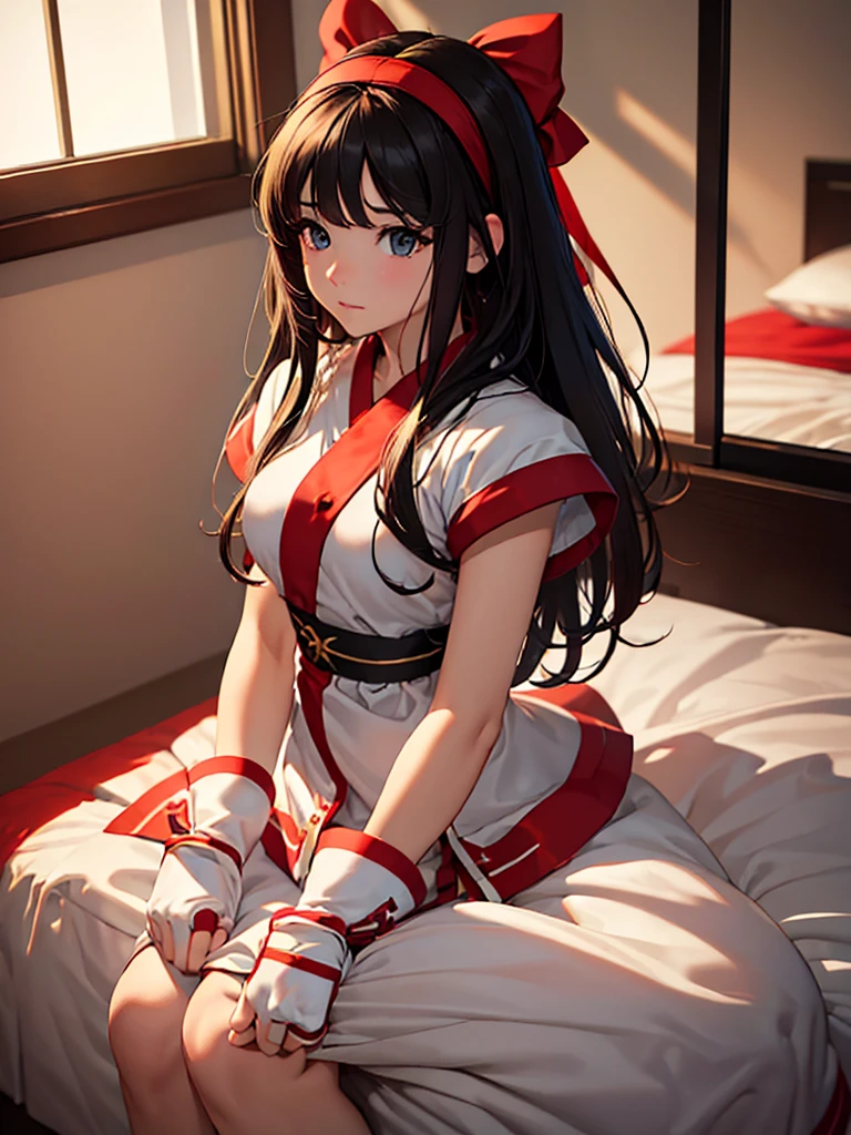 (masterpiece、top-quality、hight resolution、Unity 8k Wallpaper、extremely details CG:1), A woman is gently teaching a virgin man the steps of sex one by one. It is done in a private room, just the two of them, on a bed. She is very supportive and says, "Don't be in a hurry...be gentle and tender when you touch me." Her expression is kind and patient as we go through the procedure together. nsfw
