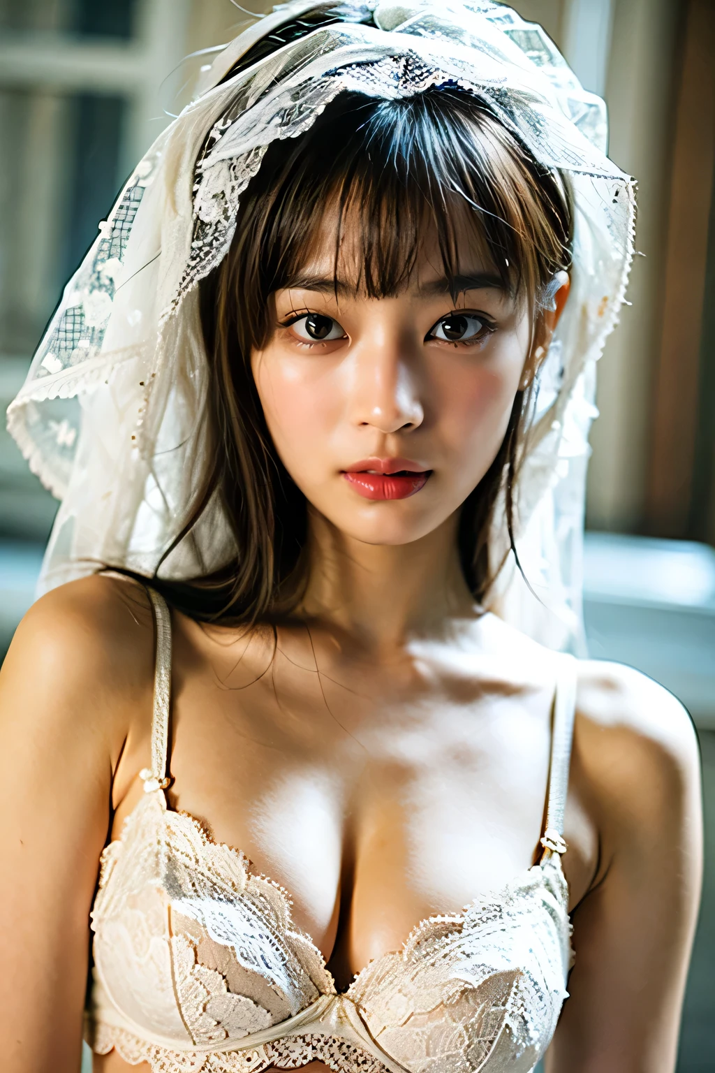 masterpiece, high quality,16K,8k,beautiful,Get used to it,Exquisite,extremely Get used to it, finely Get used to it, high quality, insanely Get used to it, ultra Get used to it, Ultra-high resolution, high quality, beautiful face, Japanese, Browsing Caution,(Lace Underwear:1.3),Wet,She is short,Glowing Skin,Detail Skin,It gives me goosebumps,upper_body,