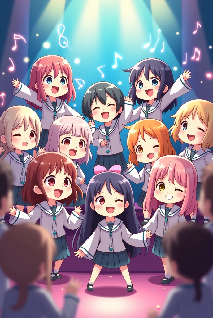 Vocal group, choir, chibi anime