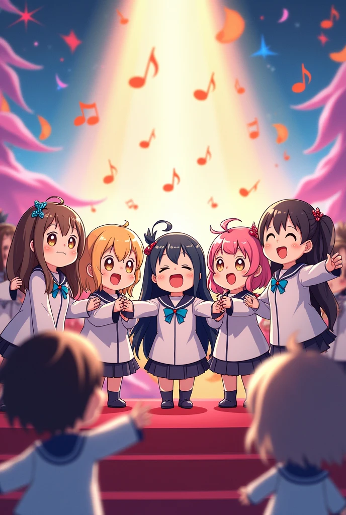 Vocal group, choir, chibi anime