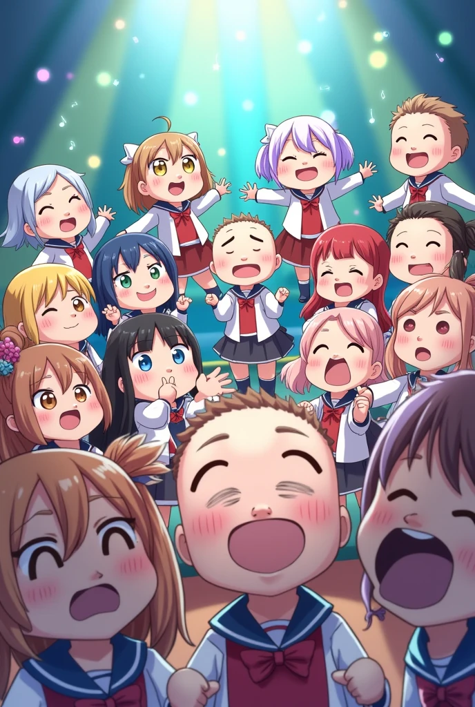 Vocal group, choir, chibi anime