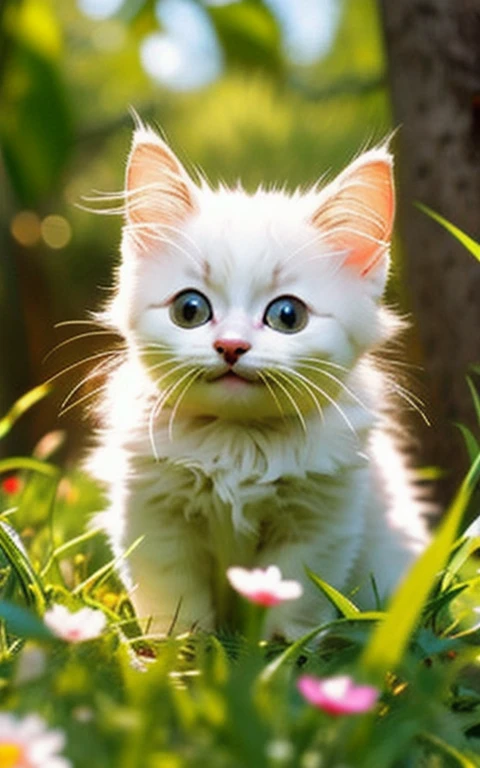 Kitten playing innocently、Too cute、Adorable、Beautiful Face、Well-formed face、Amazing visuals