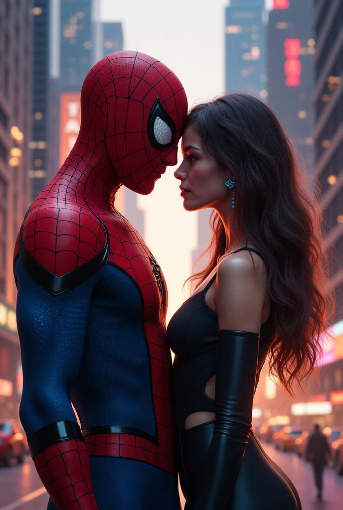 Spider-Man with alexandra daddario