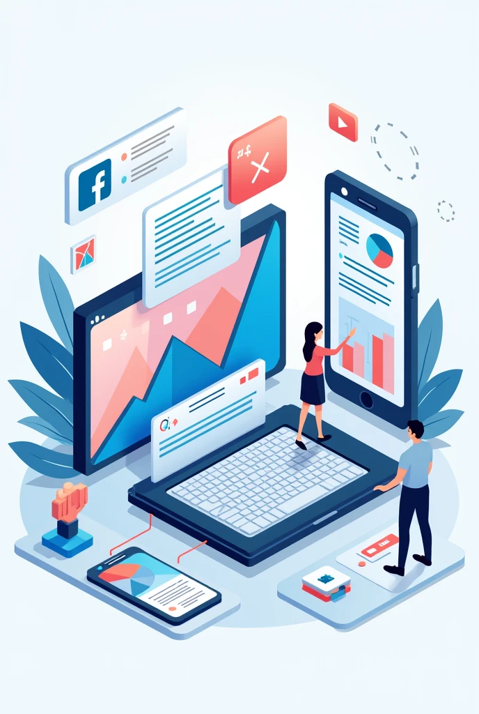 I'm making a branding techniques page for a website,generate images that talk about digital marketing the name of the organization is cnserviços