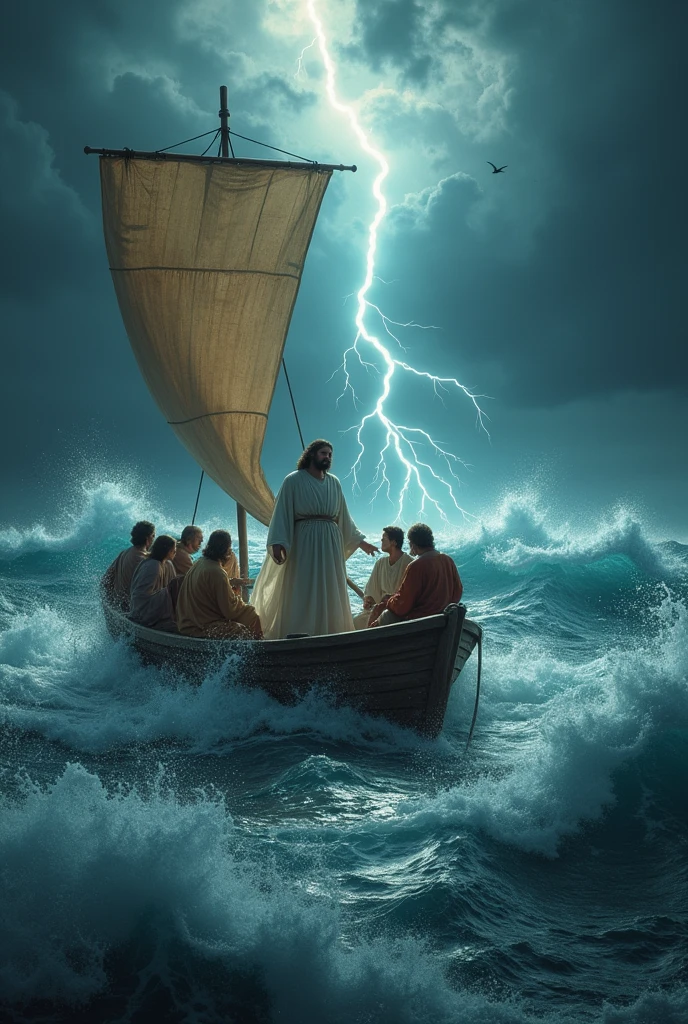 Jesus calming the storm 