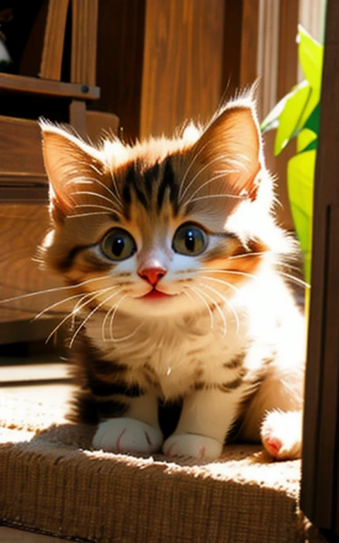 Kitten playing innocently、Too cute、Adorable、Beautiful Face、Well-formed face、Amazing visuals