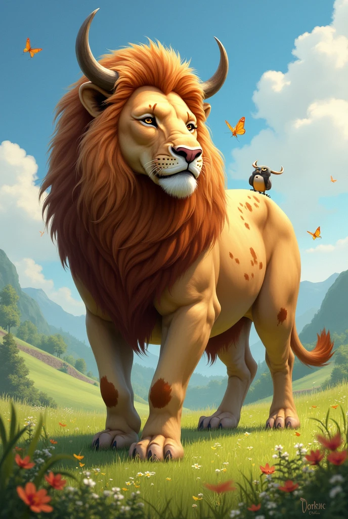Lion and cow hybrid