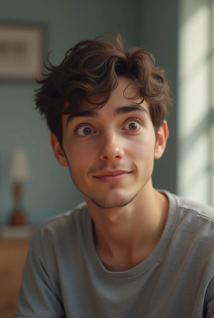 Young Man show empathy