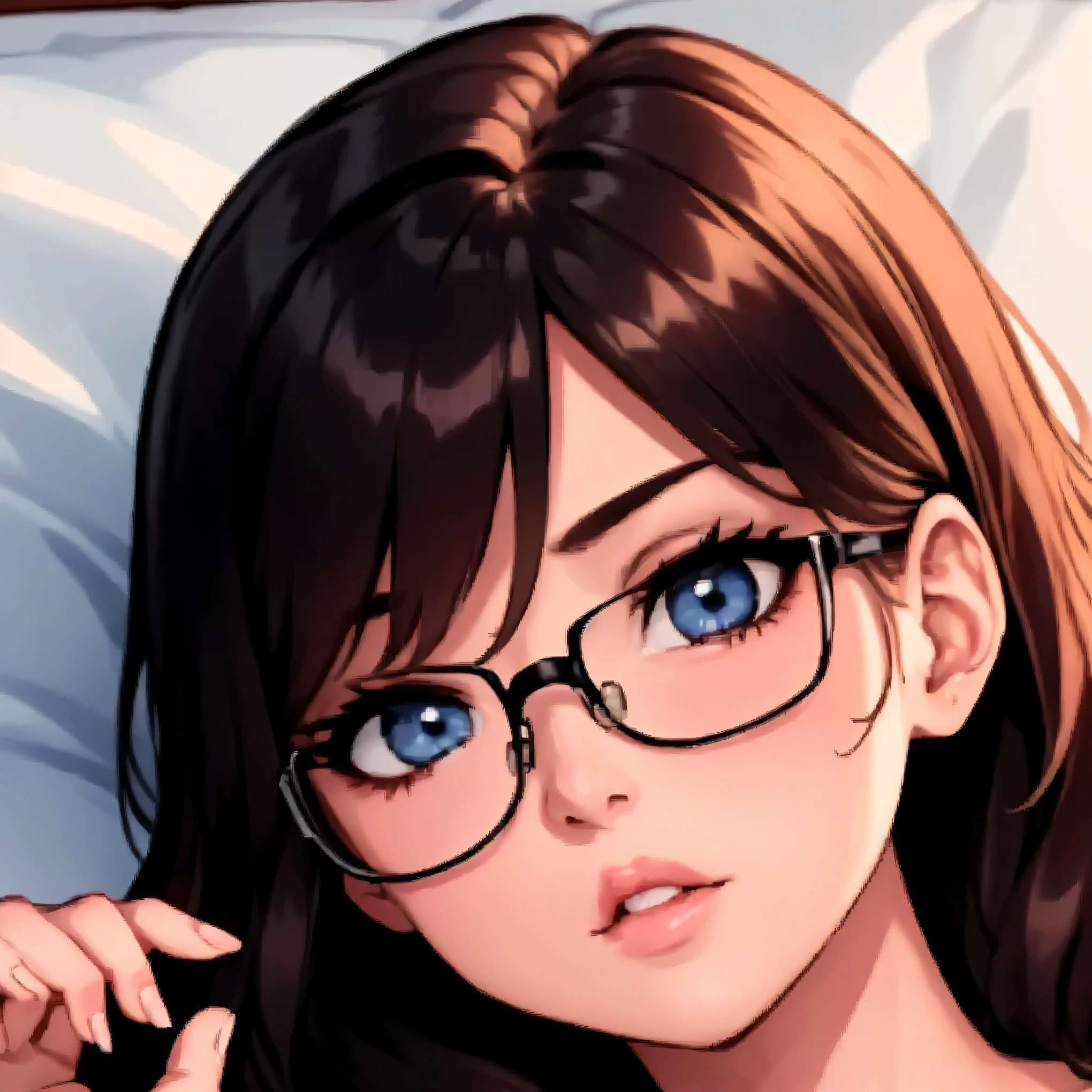 face, anatomy, правильная anatomy, 8 K. 4k, high quality, Best quality, face девушки, beautiful girl, правильная anatomy, bed, lying in bed, beautiful girl, anatomy тела, beautiful body, The Right Body