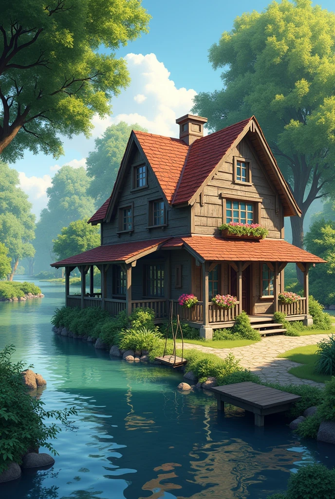A house near the river