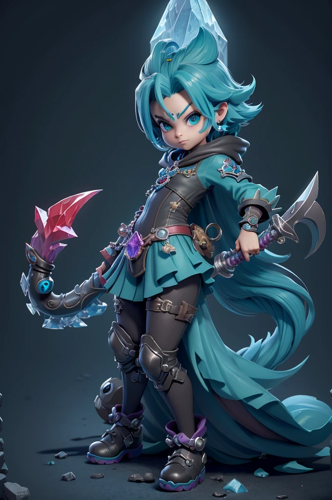 monstros estilos kingdom hearts, baseados em animais,3d style, shadown monster, demons, darkness monster, rayman legends, mickey mouse character style, girl, kingdom hearts, malhas leves e quentinhas, cores frias e alegres, portando espada magica, dark mouse in around, (raytrace),(witchblade),((capa vermelha e cyan sobre os ombros)),((character style final fantasy crystal chronicles))