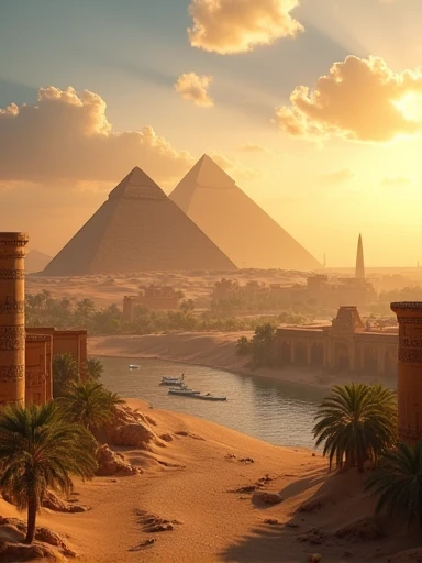 (Masterpiece.UHD.photorealistic.) ancient Egypt scenery.early morning light.