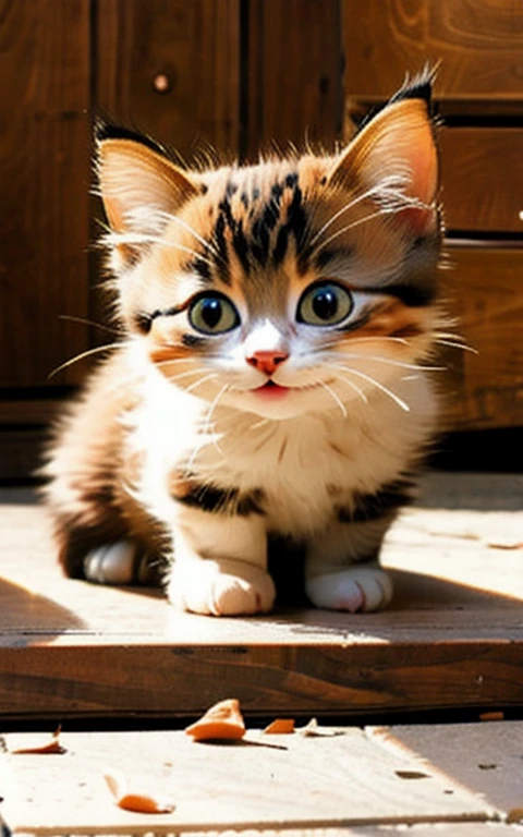 Kitten playing innocently、Too cute、Adorable、Beautiful Face、Well-formed face、Amazing visuals