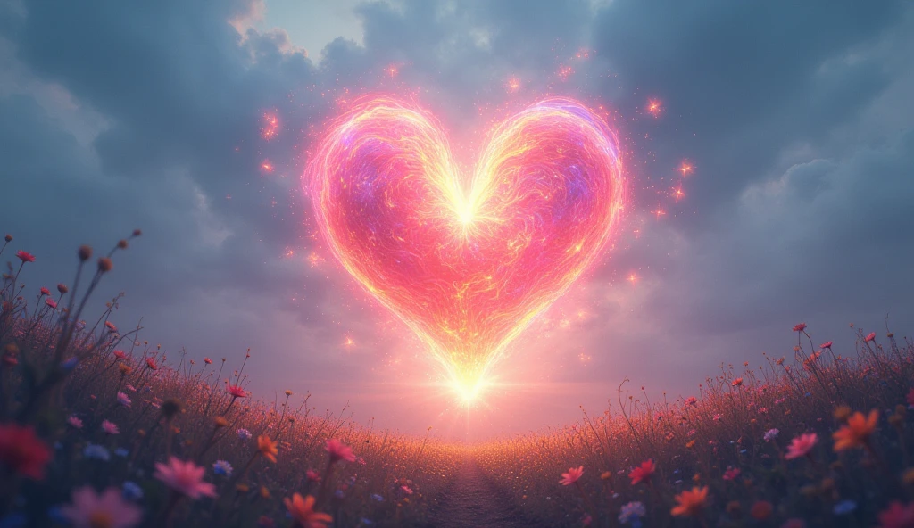 Beautiful energy art that gives power to those who see it。Landscape images。cloud。heart。Fantasy。Dreamy。Fantasy。