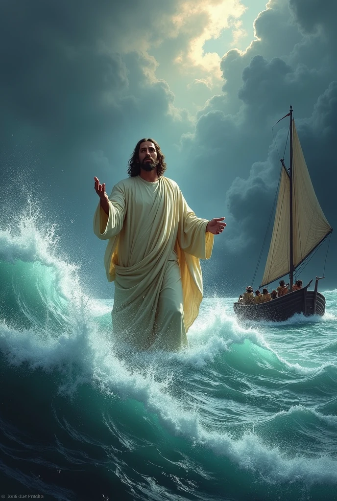 Jesus calmed the sea