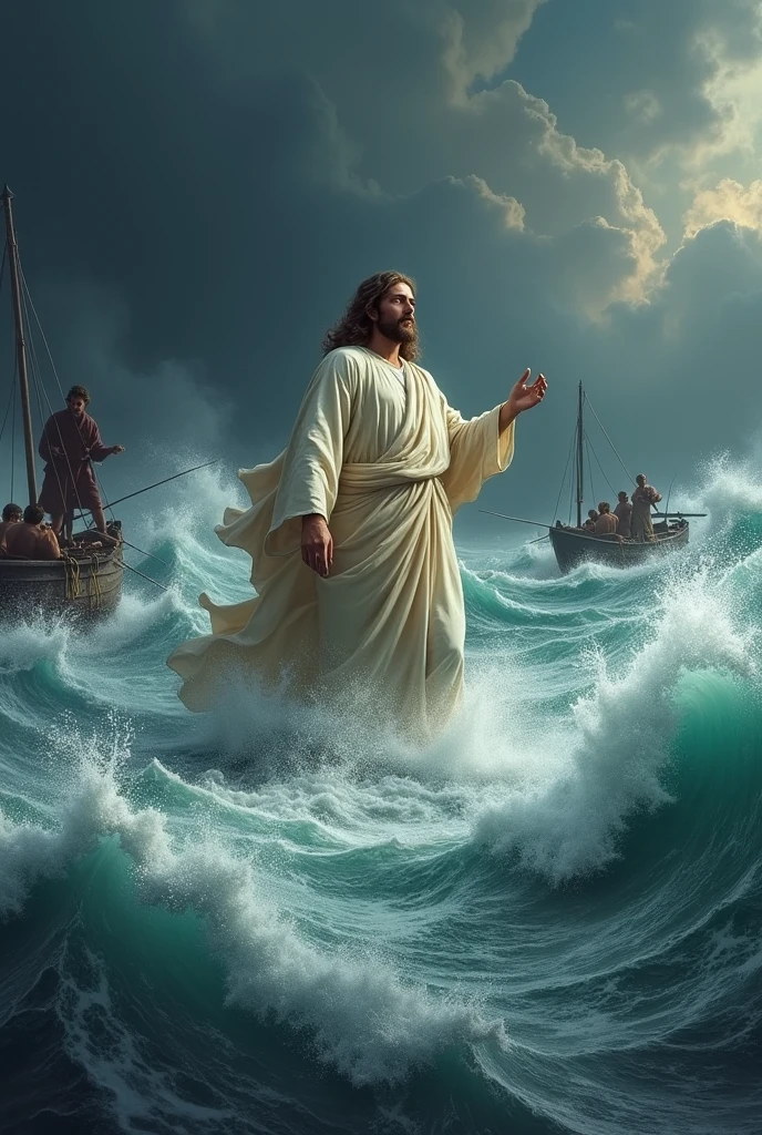 Jesus calmed the sea