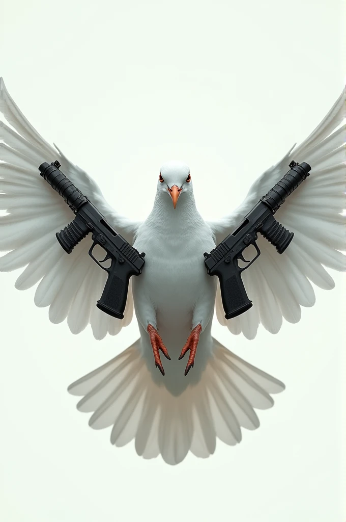 Dove with weapons