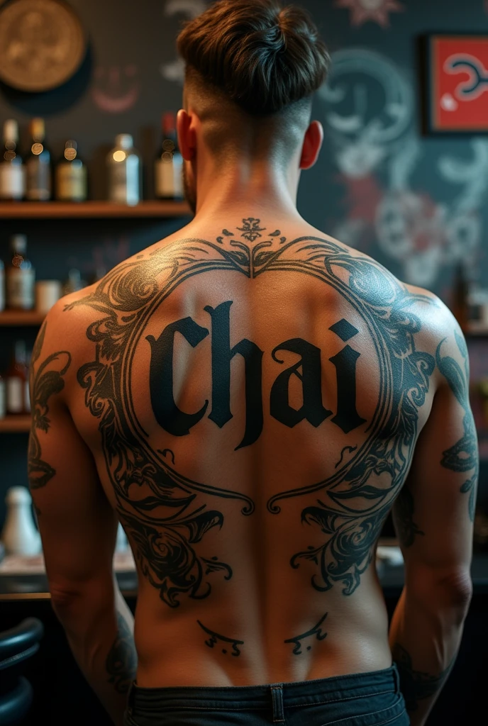 Tattoos with the word "Chai" For men
