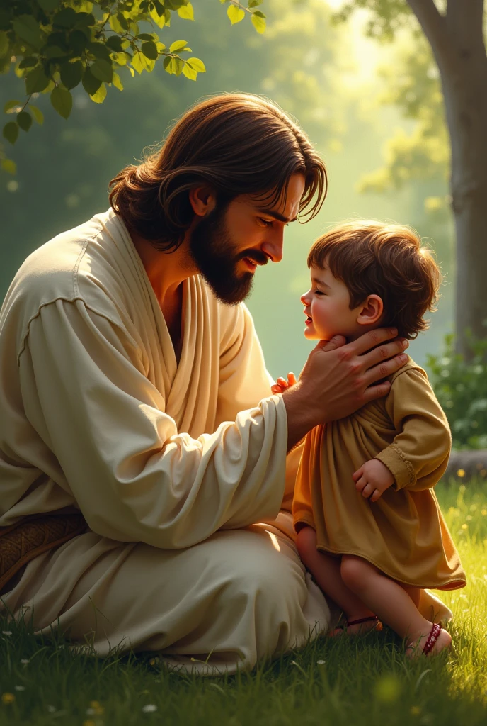 Jesus calming a cry