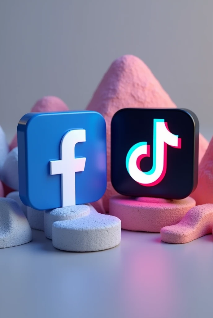Make a Facebook & tiktok logo together & write 20k followers on Facebook & 15k on Tiktok & a thank you message 