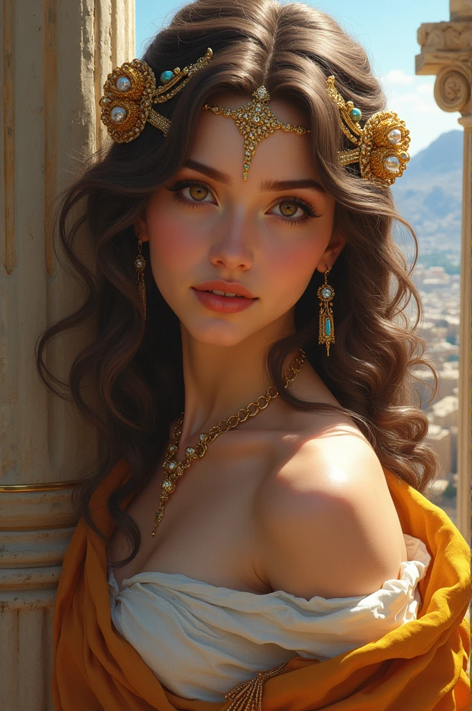 Helen of Troy, beautiful and sexy ancient greek woman