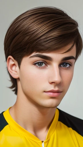  Young man Abramov focus on face 