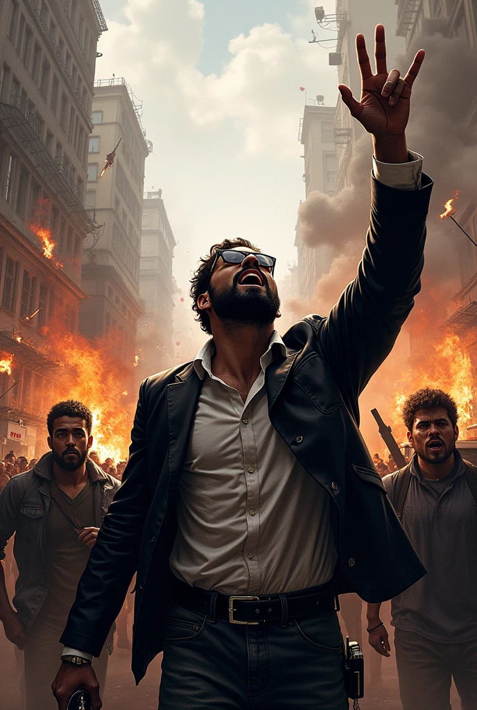 revolution, unprejudiced, black, white, shock, fire