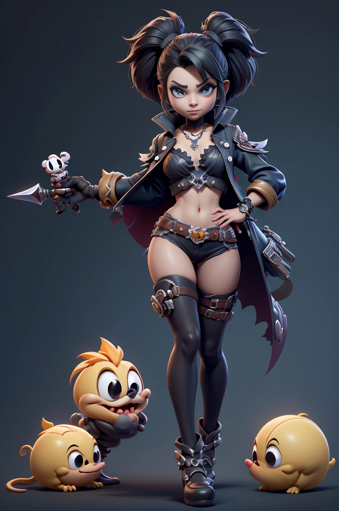 monstros estilos kingdom hearts, baseados em animais,3d style, shadown monster, demons, darkness monster, rayman legends, mickey mouse character style, girl and body, kingdom hearts, malhas leves e quentinhas, cores quentes e alegres, portando espada magica, dark mouse in around, (raytrace),(((sexy e sensual)))