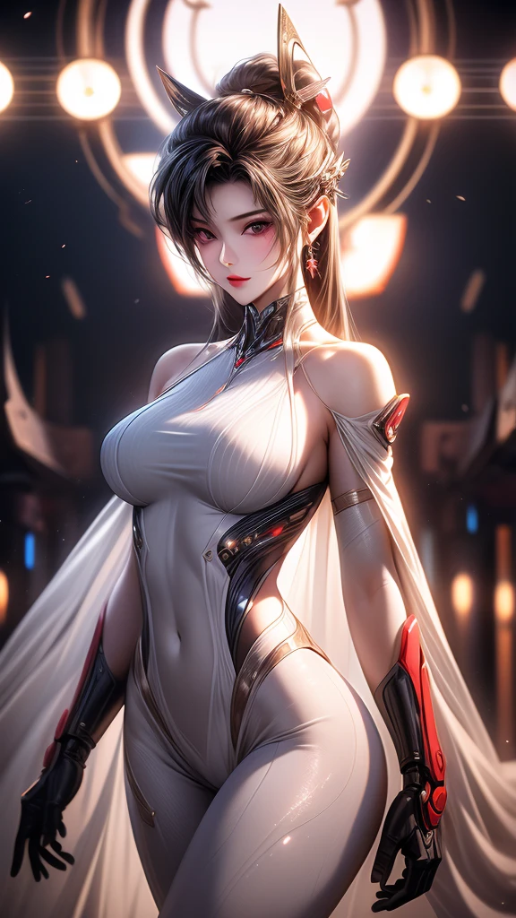 Woman in futuristic suit, The face is rich in detail, Cool, Mother, Very large breasts, (), Mature face, (Mature female), Network Service, Anime girl in tights, Milk, Elegant body, navel focus, Naked body, Gloves, earrings, Science fiction, Actress, permanent, Volumetric Light, Detailed lighting, Detailed texture, European Cyberpunk, The Opai of Biomechanics, masterpiece, The best eyes, Sci-fi background, Future Landscape, Low Angle, Smooth surface, (((Expose your breasts))), National Foundation(nude),Big nipples,(nude),(Showing breasts),Sexy
