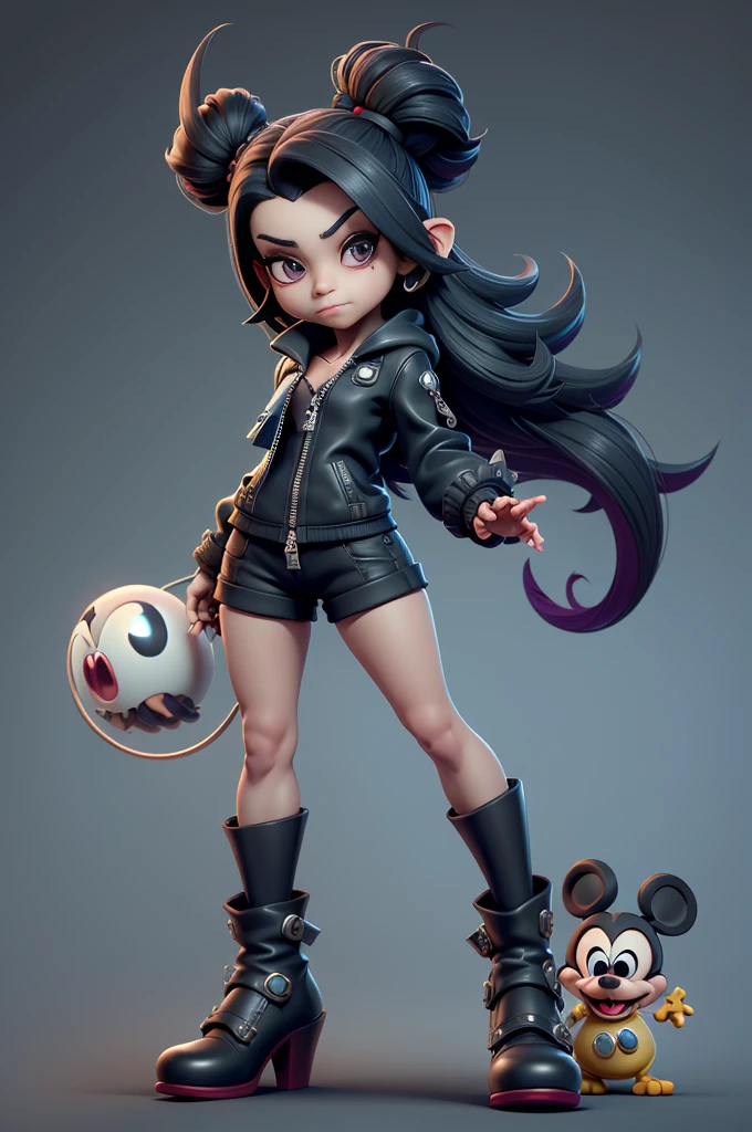 monstros estilos kingdom hearts, baseados em animais,3d style, shadown monster, demons, darkness monster, rayman legends, mickey mouse character style, girl and body, kingdom hearts, malhas leves e quentinhas, cores frias e alegres, (jaqueta com zipper aberto no meio até o umbigo),(super sensual)
