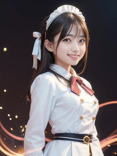 Japanese female, (underweight), (medium bust best quality:1.5), 30 years old, (cheerful grin:1.3),
colorful street, (maid), car, intelligent, standing, long hair, (maid), Japanese, full body shot, (long exposure), (motion graphics:1.2)