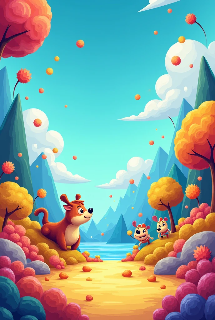Background image of my youtube channel and the image looks like a cartoon