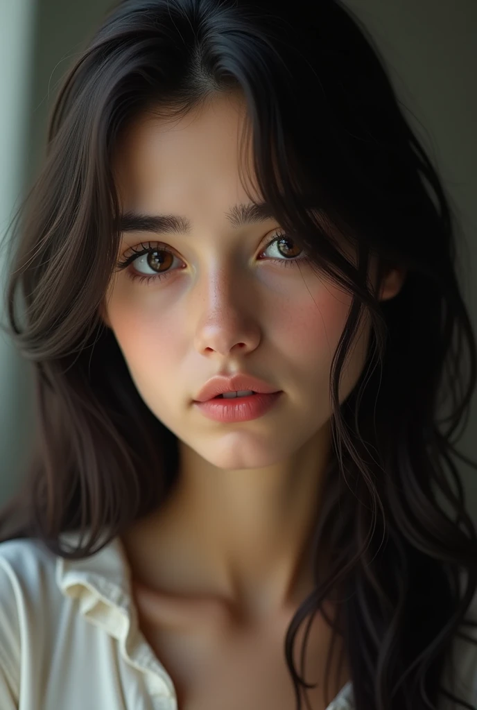(photorealism:1.2), beautiful turkish girl, wearied Nothing