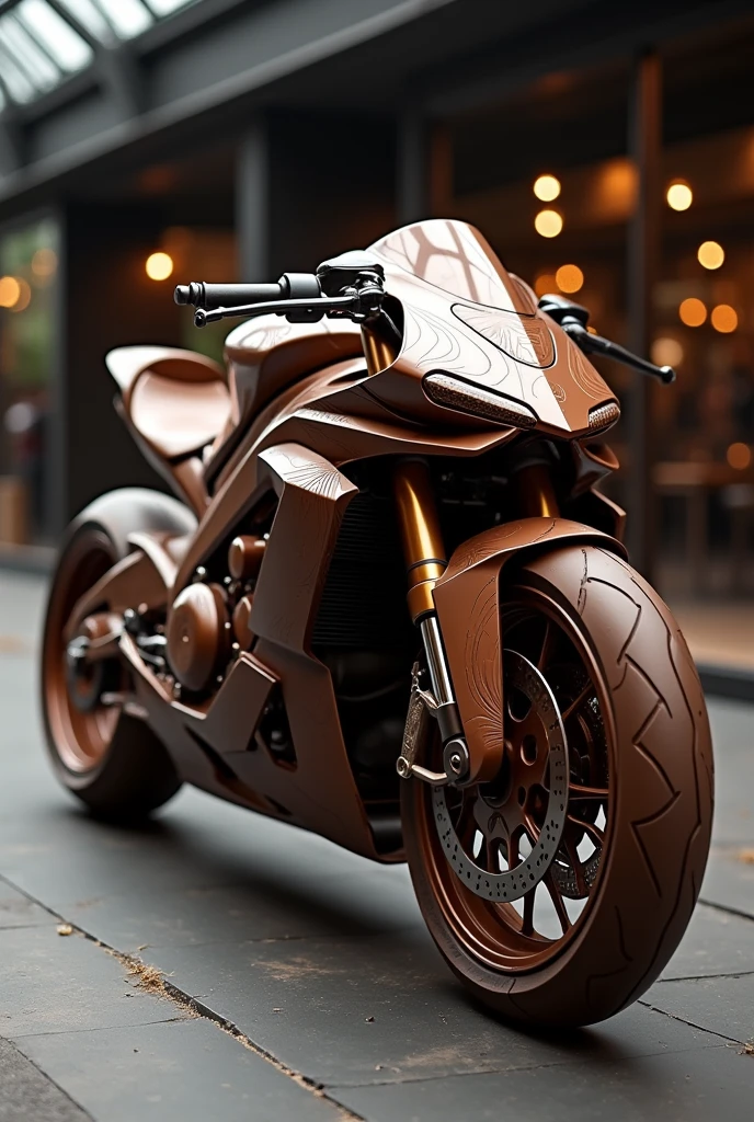 Chocolate motorcycle