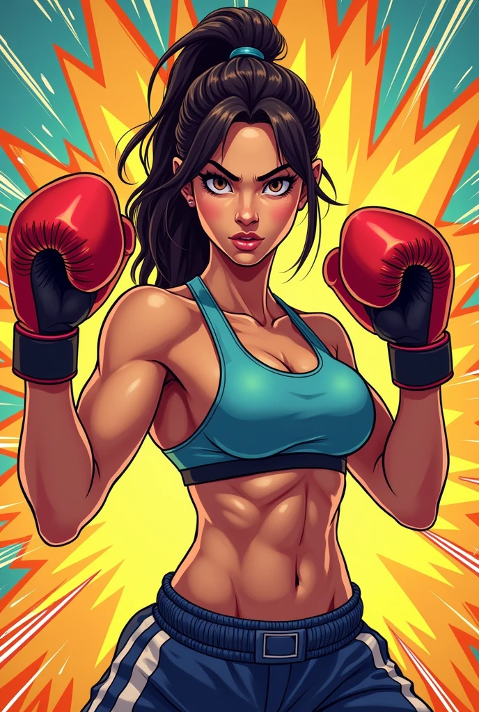 Girls boxer 5 comic book image cartoon