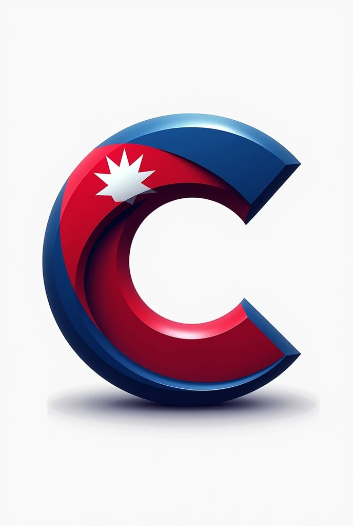 Logo of Nepal flag wrapped in the text C